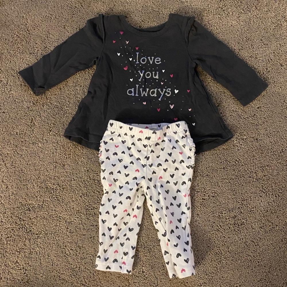 3M girls Valentine’s Day outfit